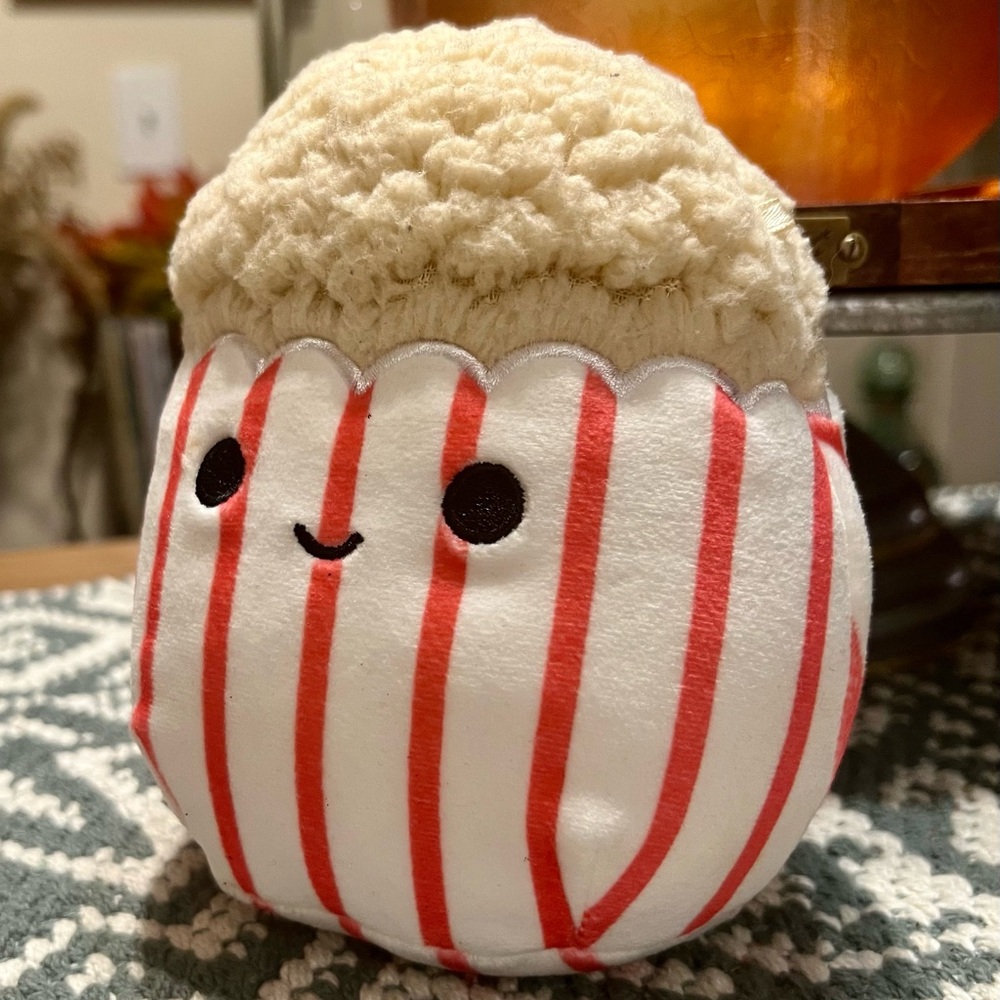 Squishmallows Holiday Popcorn Pillow - Red and White - Picture 3 of 14